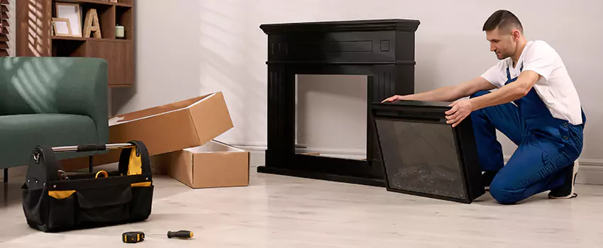 Old Rusted Metal Fireplace Repair And Replacement in Jeffersonville, IN
